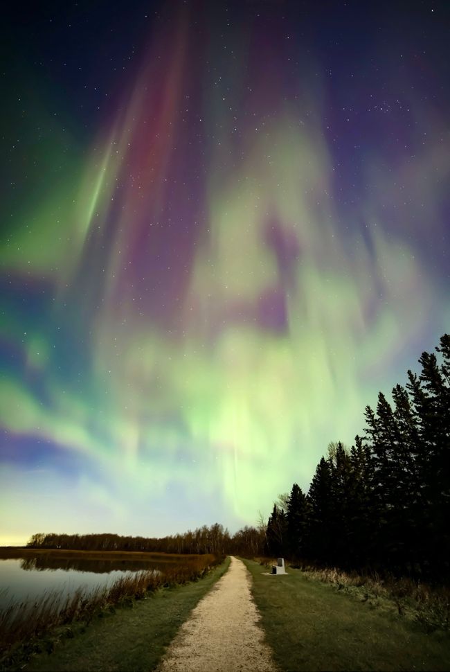 Aurora Borealis once again brighten the night sky over southern